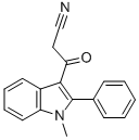 3-(1-METHYL-2-PHENYL-1H-INDOL-3-YL)-3-OXO-PROPIONITRILE 化学構造式
