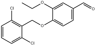 4-(2,6-DICHLORO-BENZYLOXY)-3-ETHOXY-BENZALDEHYDE Structure