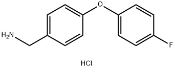 4-(4-FLUOROPHENOXY)BENZYLAMINE HYDROCHLORIDE Struktur