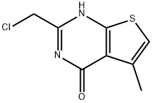 2-(氯甲基)-5-甲基噻吩[2,3-D]嘧啶-4(3H)-酮,568577-81-1,结构式
