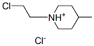 1-(2-chloroethyl)-4-methylpiperidinium chloride Structure