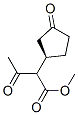 Cyclopentaneacetic acid, -alpha--acetyl-3-oxo-, methyl ester, (1R)- (9CI) Struktur