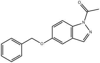 1-(6-(苄氧基)-1H-吲唑-1-基)乙酮, 568596-29-2, 结构式