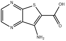 7-AMINOTHIENO[2,3-B]PYRAZINE-6-CARBOXYLIC ACID Struktur