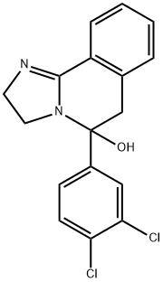 5-(3,4-Dichlorophenyl)-2,3,5,6-tetrahydroimidazo[2,1-a]isoquinolin-5-ol,56882-49-6,结构式