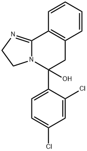 5-(2,4-Dichlorophenyl)-2,3,5,6-tetrahydroimidazo[2,1-a]isoquinolin-5-ol,56882-51-0,结构式