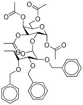 1,3,4,6-Tetra-O-acetyl-2-(2’,3’,4’-tri-O-benzoyl-α-L-fucopyranosyl)-α-D-galactopyranose 结构式