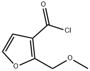 3-Furancarbonyl chloride, 2-(methoxymethyl)- (9CI) 化学構造式