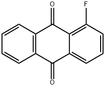 1-フルオロ-9,10-アントラキノン 化学構造式