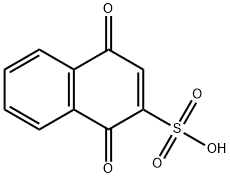 azanium 1,4-dioxonaphthalene-2-sulfonate 结构式