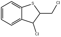 3-クロロ-2-(クロロメチル)-2,3-ジヒドロベンゾ[b]チオフェン 化学構造式
