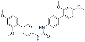 N,N'-Bis[2',4'-dimethoxy(1,1'-biphenyl)-4-yl]urea 结构式