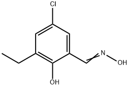 5-クロロ-3-エチル-2-ヒドロキシベンズアルデヒドオキシム 化学構造式