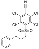 4-(3-Phenylpropylsulfonyl)-2,3,5,6-tetrachlorobenzonitrile|