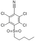 4-Pentylsulfonyl-2,3,5,6-tetrachlorobenzonitrile Structure
