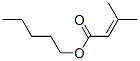 3-メチル-2-ブテン酸ペンチル 化学構造式