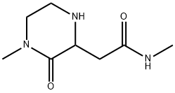 2-Piperazineacetamide,N,4-dimethyl-3-oxo-(9CI) Struktur