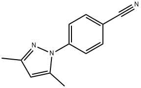 4-(3,5-二甲基-1H-吡唑-1-基)苄腈,56935-79-6,结构式