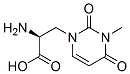 1(2H)-피리미딘프로판산,알파-아미노-3,4-디하이드로-3-메틸-2,4-디옥소-,(알파S)-(9CI)