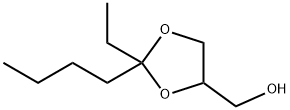 2-Butyl-2-ethyl-1,3-dioxolane-4-methanol Struktur