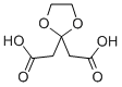 1,3-DIOXOLANE-2,2-DIACETIC ACID Structure