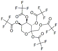 1,2,3,4,5-Pentakis-O-(trifluoroacetyl)hex-2-ulopyranose Structure