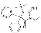 1-(1,1-Dimethylethyl)-3-ethyl-2-imino-5,5-diphenyl-4-imidazolidinone Structure