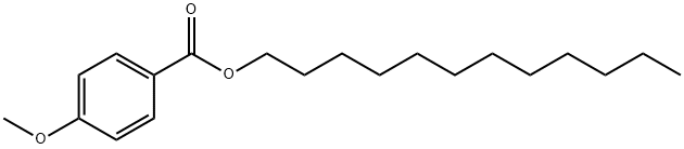 4-メトキシ安息香酸ドデシル 化学構造式