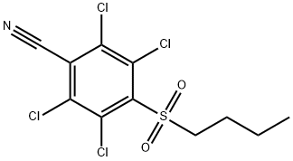 4-Butylsulfonyl-2,3,5,6-tetrachlorobenzonitrile,56957-82-5,结构式