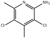 3,5-二氯-4,6-二甲基吡啶-2-胺, 56960-80-6, 结构式