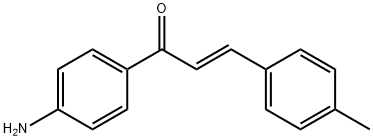 (2E)-1-(4-aminophenyl)-3-(4-methylphenyl)prop-2-en-1-one 化学構造式