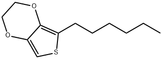 3,4-ethylenedioxyl-2-hexylthiophene Structure
