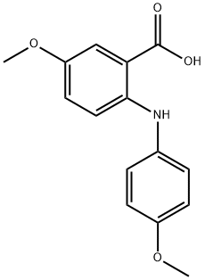 5-甲氧基-2-((4-甲氧基苯基)氨基)苯甲酸, 56980-14-4, 结构式