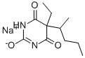 Pentobarbital sodium Struktur