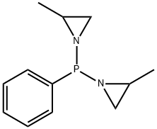 1,1'-(phenylphosphonoyl)bis(2-methylaziridine) Structure