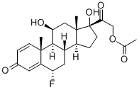 6alpha-醋酸氟泼尼龙, 570-36-5, 结构式