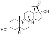 17-ALPHA-HYDROXYEPIPREGNANOLONE Structure