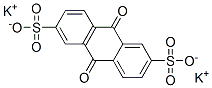 9,10-Dihydro-9,10-dioxo-2,6-anthracenedisulfonic acid dipotassium salt Structure