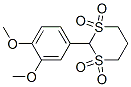 2-(3,4-dimethoxyphenyl)-1,3-dithiane 1,1,3,3-tetraoxide Structure