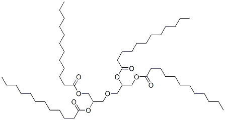 oxydipropane-3,1,2-triyl tetralaurate Structure