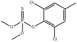 チオりん酸O-(2,6-ジクロロ-4-メチルフェニル)O,O-ジメチル 化学構造式