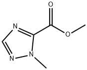 1-メチル-1H-1,2,4-トリアゾール-5-カルボン酸メチル 化学構造式