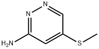 3-Pyridazinamine,5-(methylthio)-(9CI) Structure