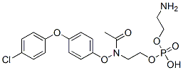 Phosphoric acid 2-aminoethyl 2-[[4-(4-chlorophenoxy)phenoxy]acetylamino]ethyl ester Structure