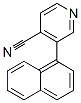 4-Pyridinecarbonitrile,  3-(1-naphthalenyl)- Structure