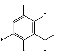BENZENE, 3-(DIFLUOROMETHYL)-1,2,4,5-TETRAFLUORO- Struktur