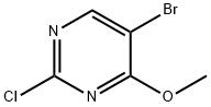 5-BROMO-2-CHLORO-4-METHOXYPYRIMIDINE Struktur