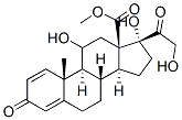 (20S)-3-オキソ-11β,17α,20-トリヒドロキシプレグナ-1,4-ジエン-21-酸メチル 化学構造式