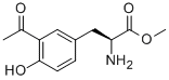 (S)-3-(3-ACETYL-4-HYDROXY-PHENYL)-2-AMINO-PROPIONIC ACID METHYL ESTER Structure