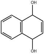 1,4-ジヒドロ-1,4-ナフタレンジオール 化学構造式